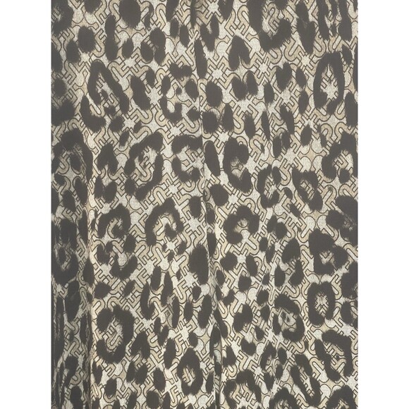 FUZZI Cammello Leopard Print Strapless Mesh Jumpsuit Sz L New - Picture 4 of 8